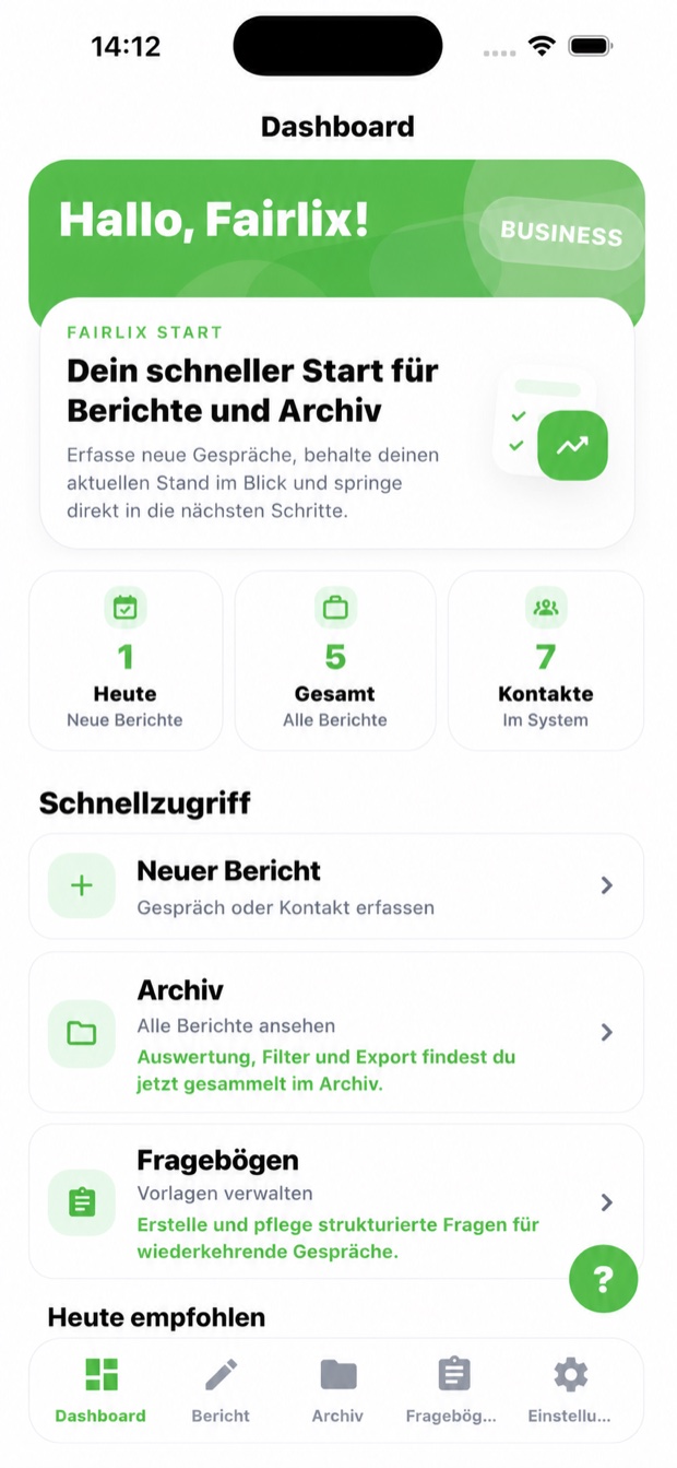 FairLix Dashboard